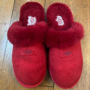 Red Ugg slippers